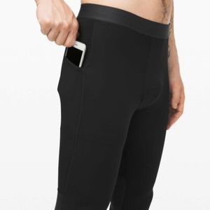 NWT LULULEMON Mens Surge Tight 22" NULUX Black